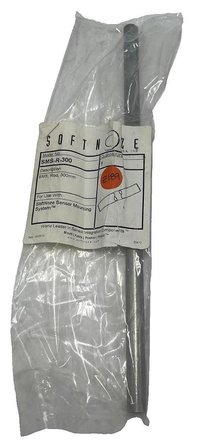 Used SOFTNOZE SMS-R-300 Straight Sensor Mounting Rod 1/2" Dia x 300mm Stainless Steel
