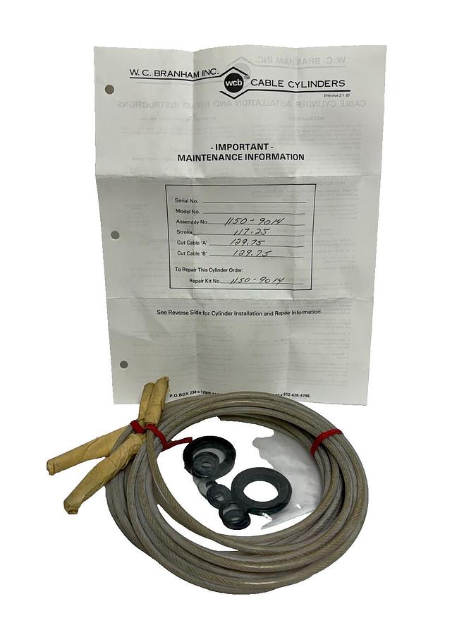 W.C. Branham 1150-9014 Rodless Cable Cylinder Maintenance Repair Kit New