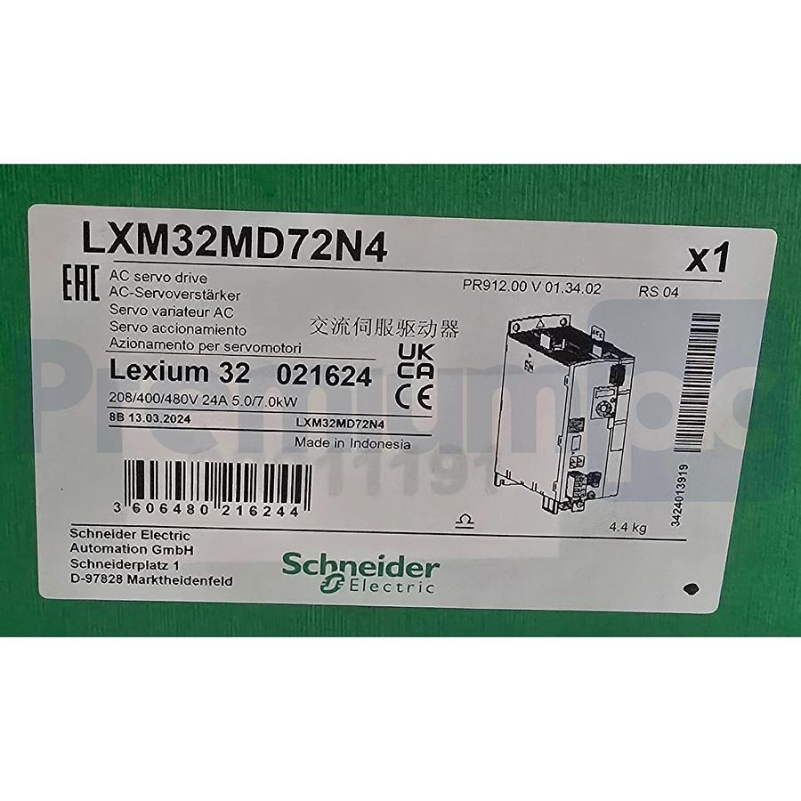 Schneider Electric LXM32MD72N4 Lexium 32 Servo Drive 72A 3-PH 208-480V 7kW NSMP