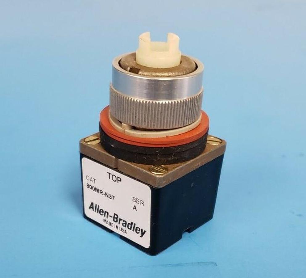 Used NEW ALLEN-BRADLEY 800MR-N37K POTENTIOMETER OPERATOR BASE 800MR-N37 SERIES A