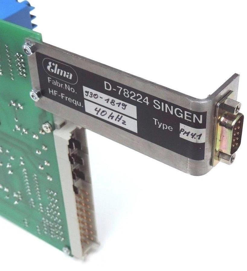Used ELMA D-78224 SINGEN / 930-1819 PM 4.1 40KHz , HF-SCHALTER PROGRAMMING BOARD