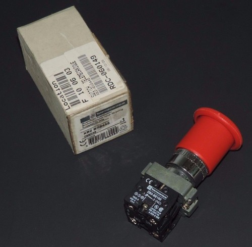 NIB TELEMECANIQUE XB2 BS8445 MUSHROOM PUSHBUTTON SWITCH XB2BS8445
