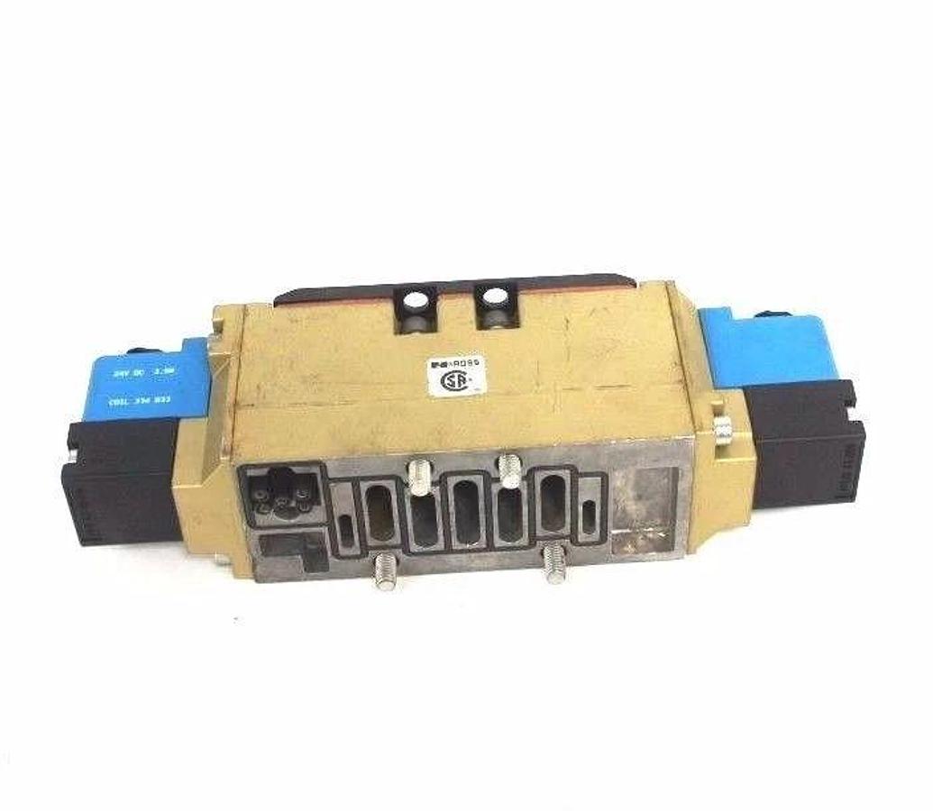 Used ROSS W6576A3407 SOLENOID VALVE 1-10 BAR W/ 334-B33 COILS 24VDC, 3.5W