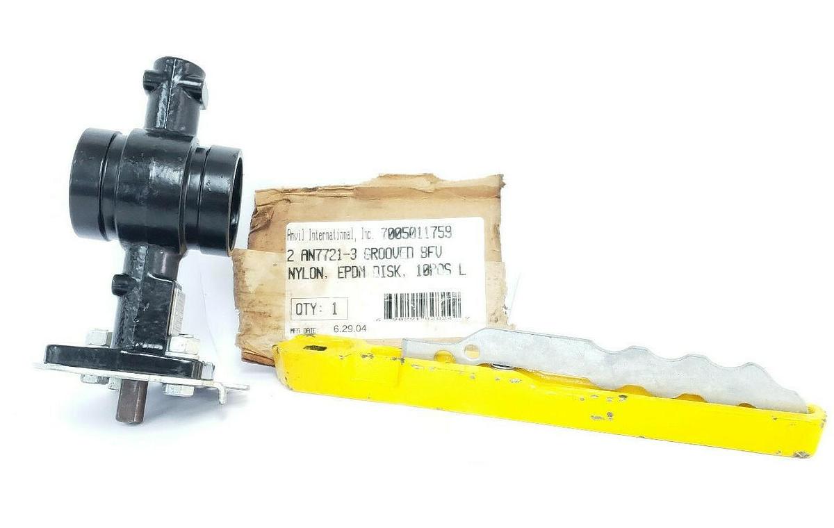 Used ANVIL GRUVLOK 7005011759 SERIES 7700 2" BUTTERFLY VALVE, 10POS, 200PSI, AN7721-3