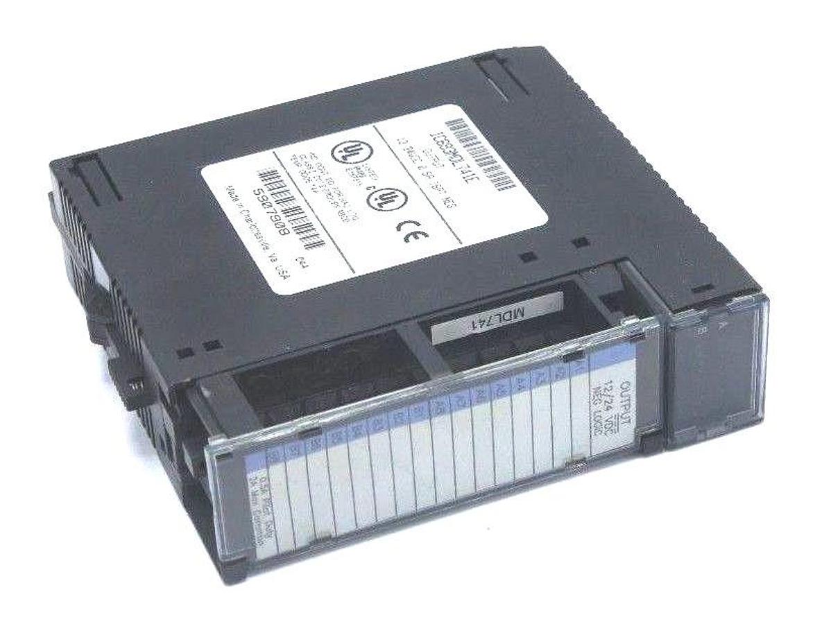 Used GE FANUC IC693MDL741E OUTPUT MODULE 12/24VDC, 0.5A, 16PT NEG