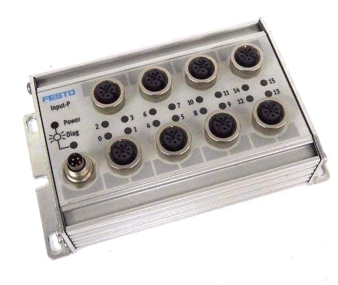 Used FESTO CP-E16-M12X2-5POL INPUT MODULE 175561 CPE16M12X2