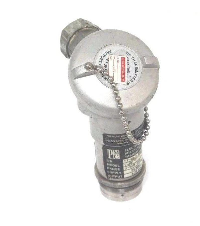 Used PMC V-HC ELECTRONIC PRESSURE TRANSMITTER 0-200KPA, 24VDC, 4-20MA
