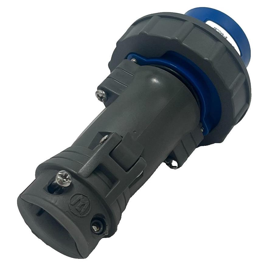 Used Legrand PS320P6W IEC 309 Pin Sleeve Plug 32A 2P+E (3-Wire) IP67 Watertight White