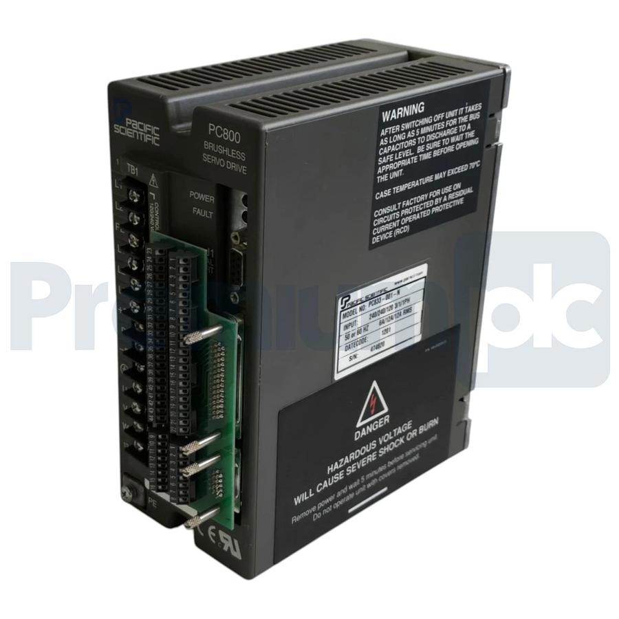 Used Pacific Scientific PC833-001-N PC800 Series Brushless Servo Drive PC833001N XLNT