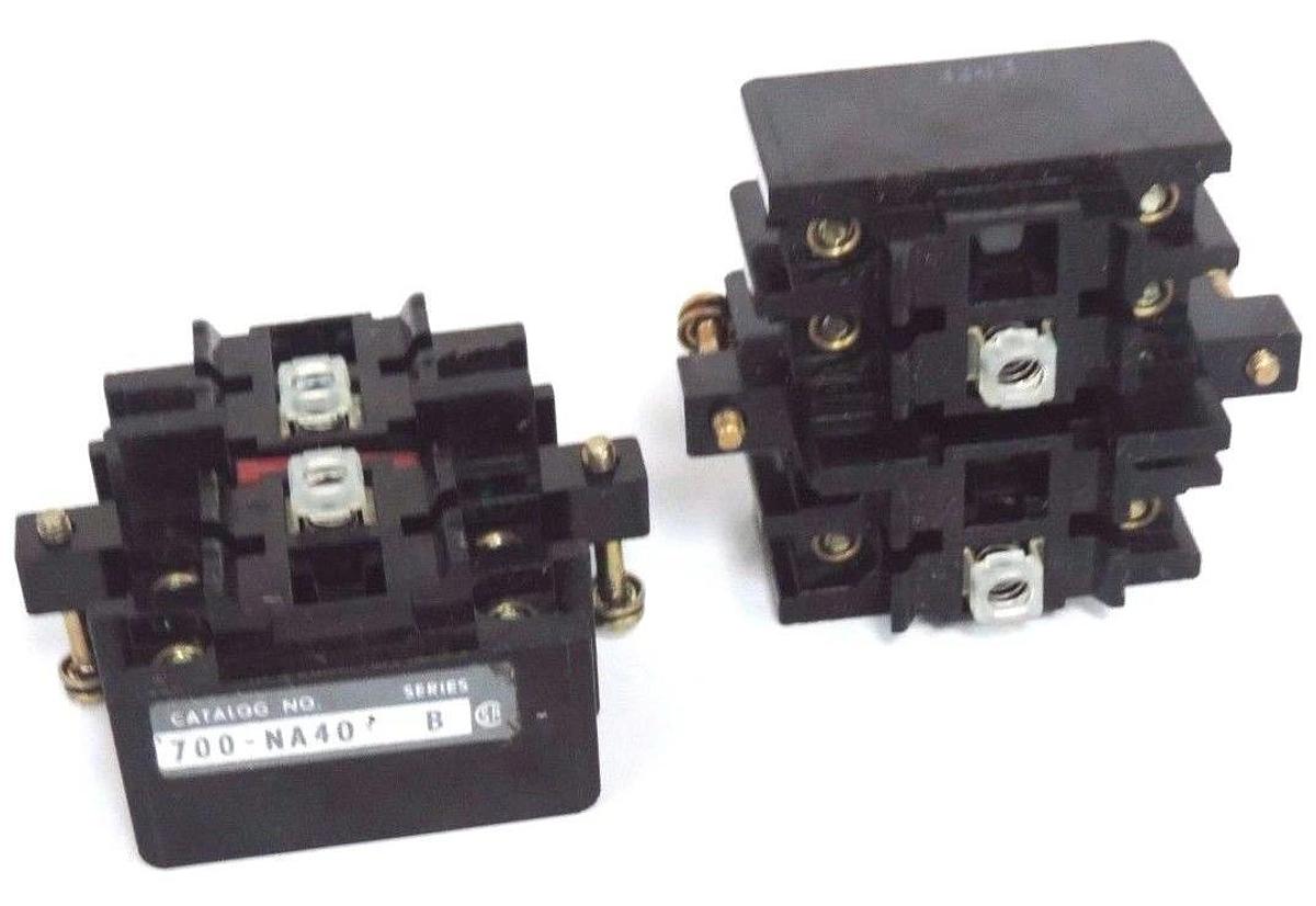 Used LOT OF 2 NEW ALLEN BRADLEY 700-NA40 SER. B CONTACT CARTRIDGES 700NA40