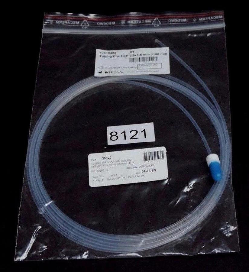 LOT OF 4 NEW TECAN 10619408 TUBING PIPETTE FEP 2.5X1.5X3100 MM 10619812 619812