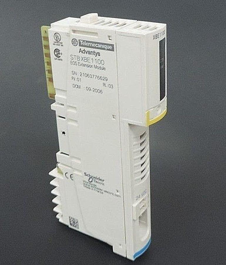 Used TELEMECANIQUE STBXBE1100 EOS EXTENSION MODULE XBE1100, PV: 01, RL: 03