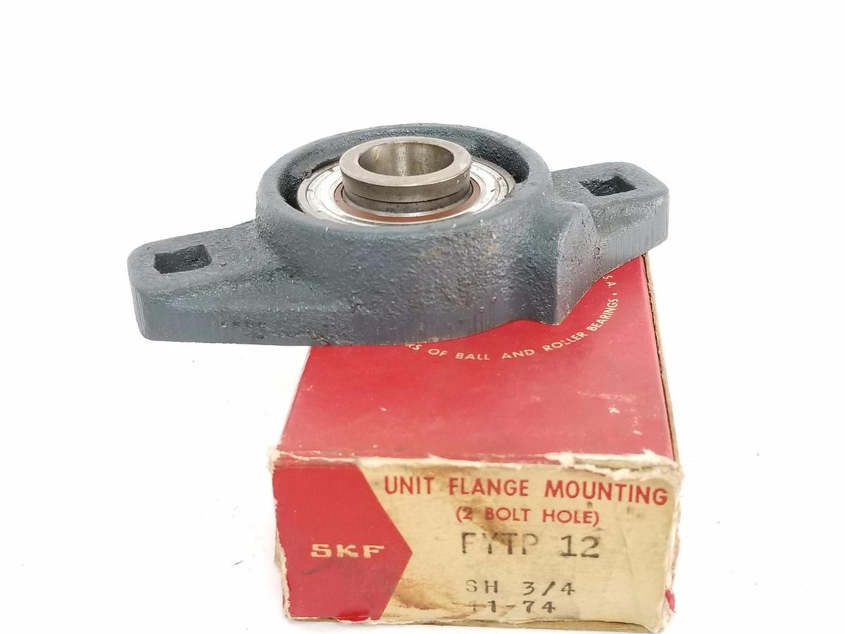 Used NIB SKF FYTP 12 UNIT FLANGE MOUTING (2 BOLT HOLE) BEARING FYTP12