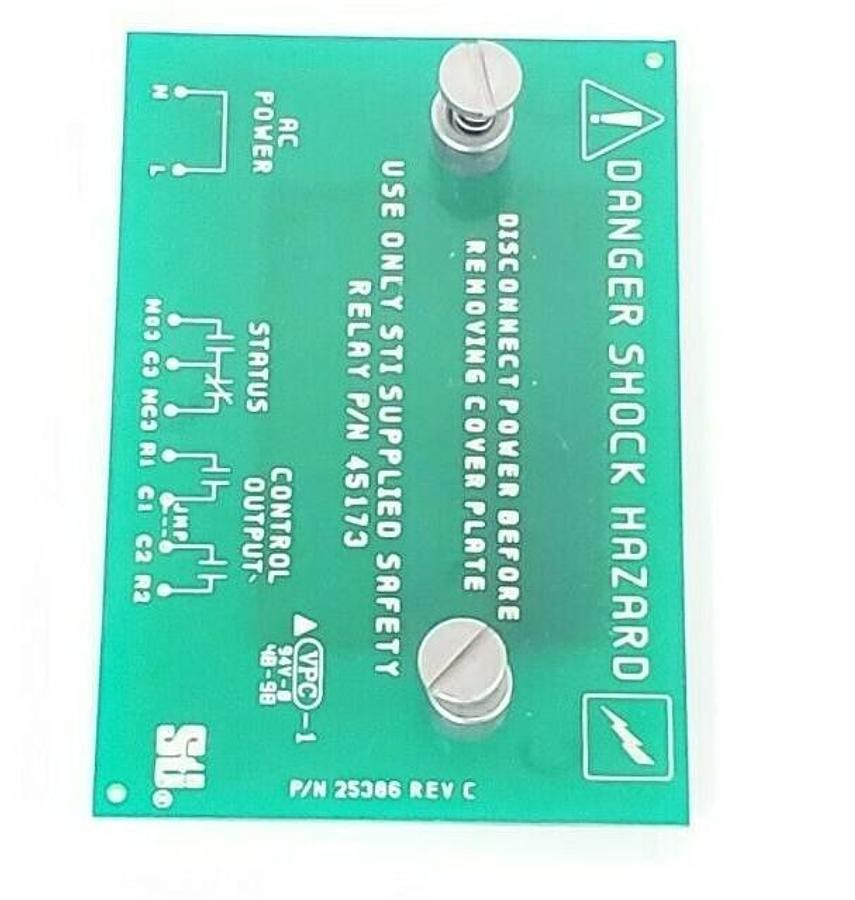 Used STI 25386 PC BOARD COVER PLATE REV. C