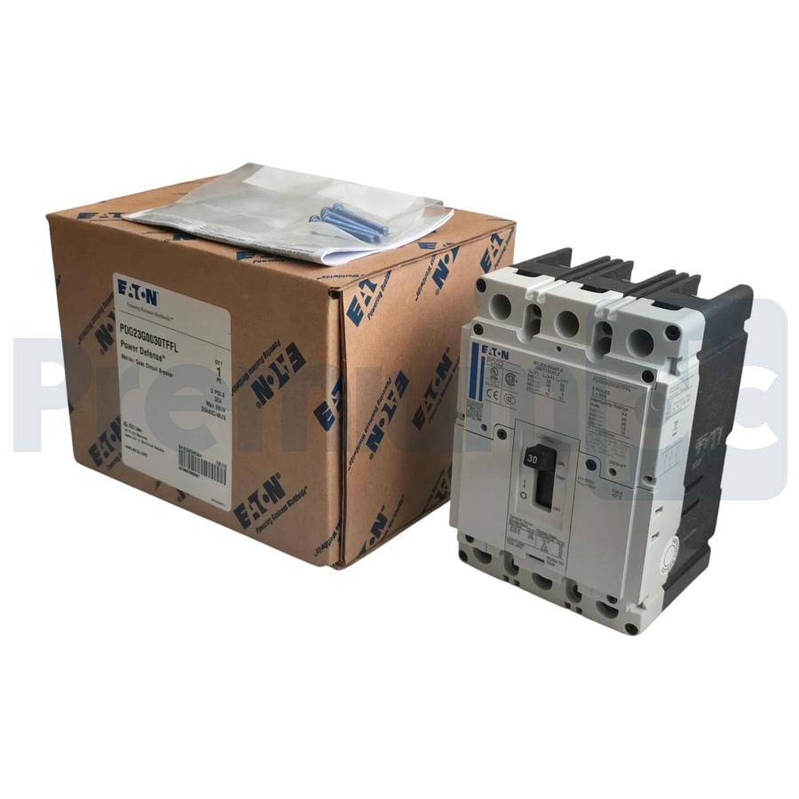 Eaton PDG23G0030TFFL PDG2 Power Defense 3P 30A 480V 35kAIC Circuit Breaker NSMP