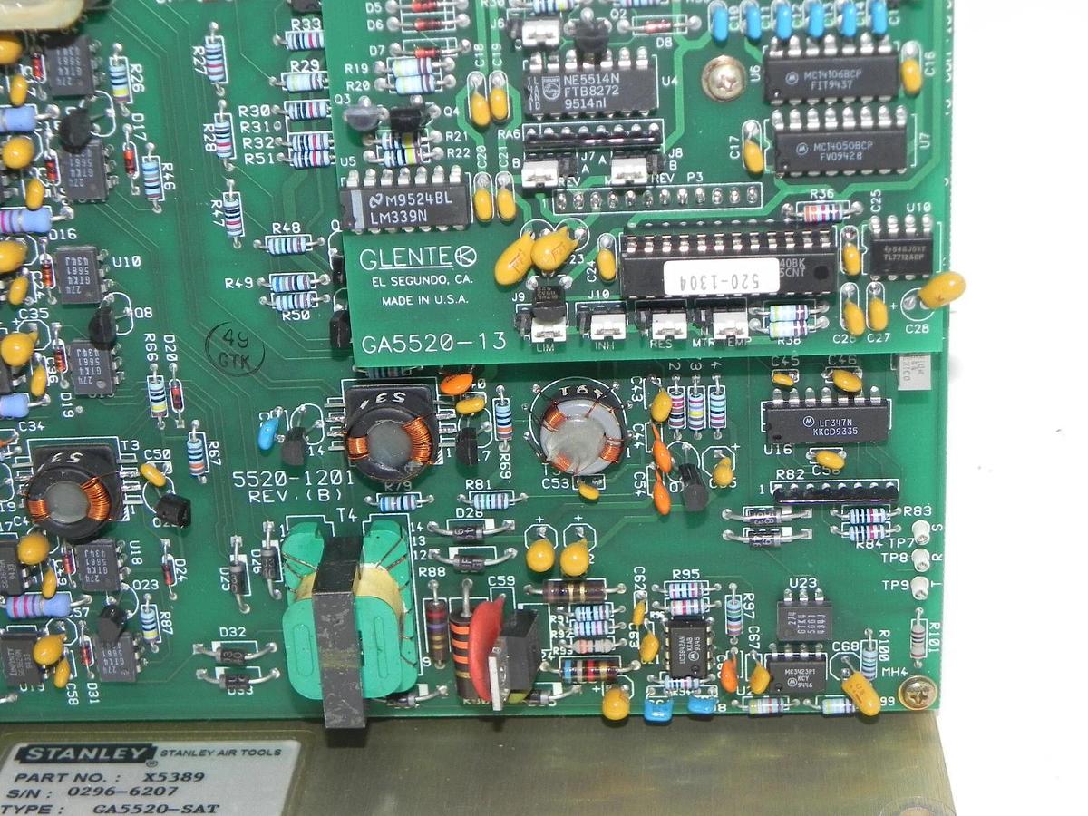 Used STANLEY X5389 CONTROL MODULE GA5520-SAT W/ GA5520-13, 5520-1201, GA5550-67