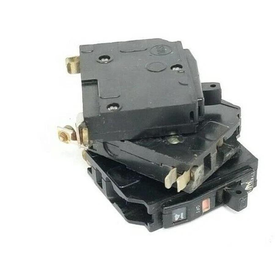 Used LOT OF 3 SQUARE D QOB120 CIRCUIT BREAKERS 20A 1P 120/240V