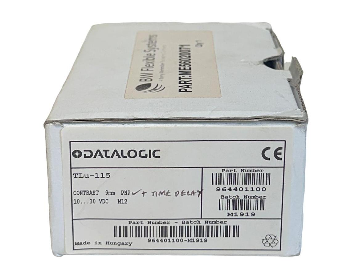 Used NEW DATALOGIC TLu-115 / 964401100 CONTRAST SENSOR 9mm PNP 10-30VDC M12 NSMP