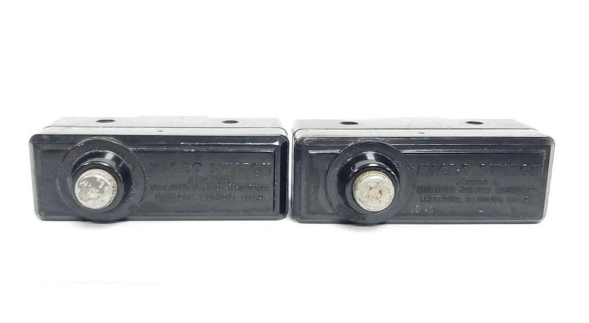Used LOT OF 2 HONEYWELL MICROSWITCH BZ-2RD-A2 BASIC LIMIT SWITCHES, 10A, 480VAC