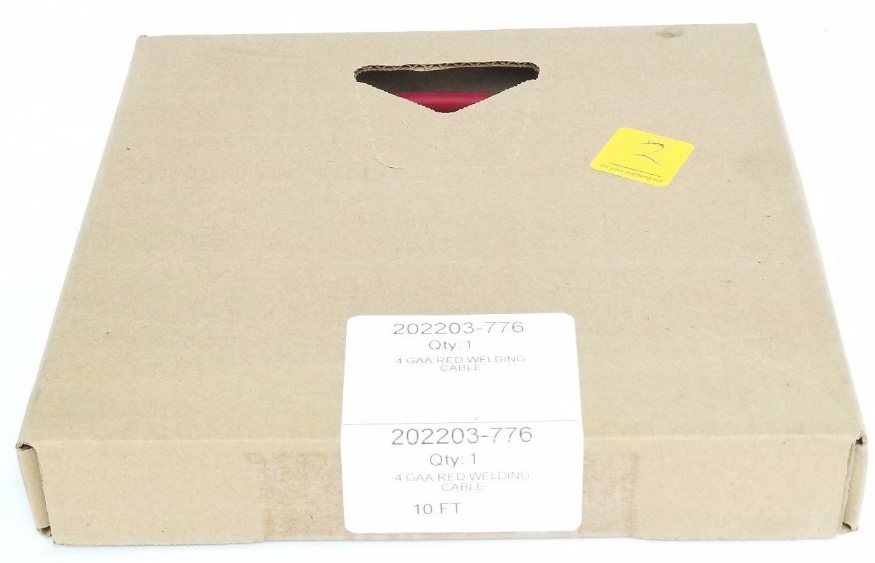 Used NIB 202203-776 WELDING CABLE 4 GAA RED 10FT