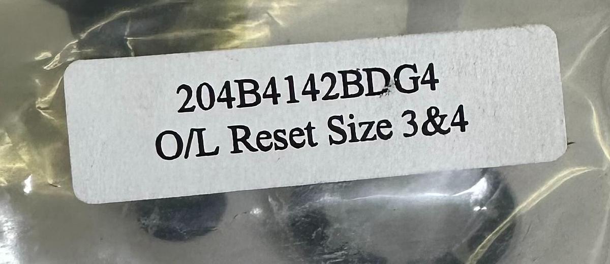 Used NEW GENERAL ELECTRIC 204B4142BDG4 OVERLOAD RESET SIZE 3 & 4 8000 MCC ACCESSORY