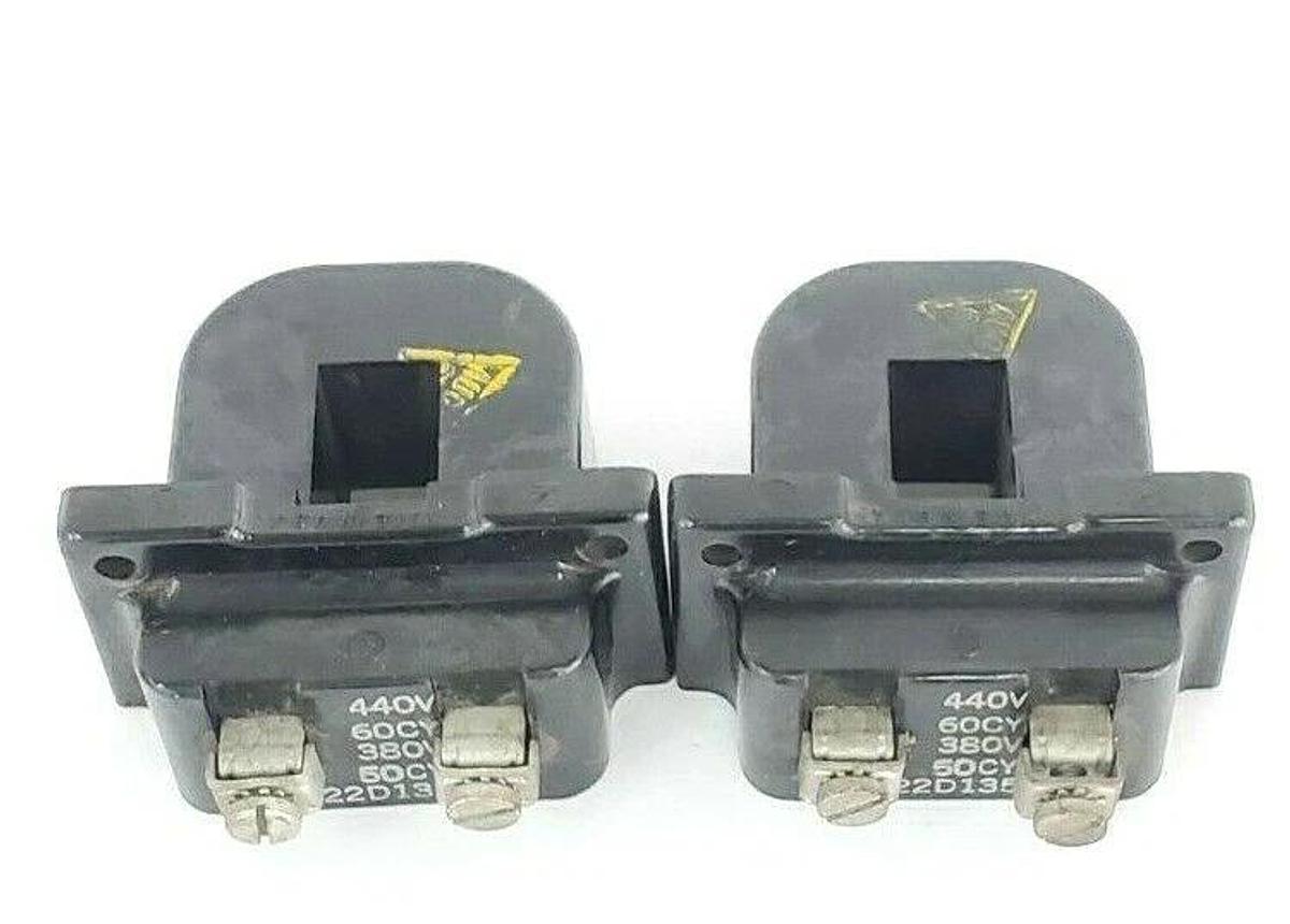 Used LOT OF 2 GENERAL ELECTRIC 22D135G4 COILS 440V 60CY 380V 50CY