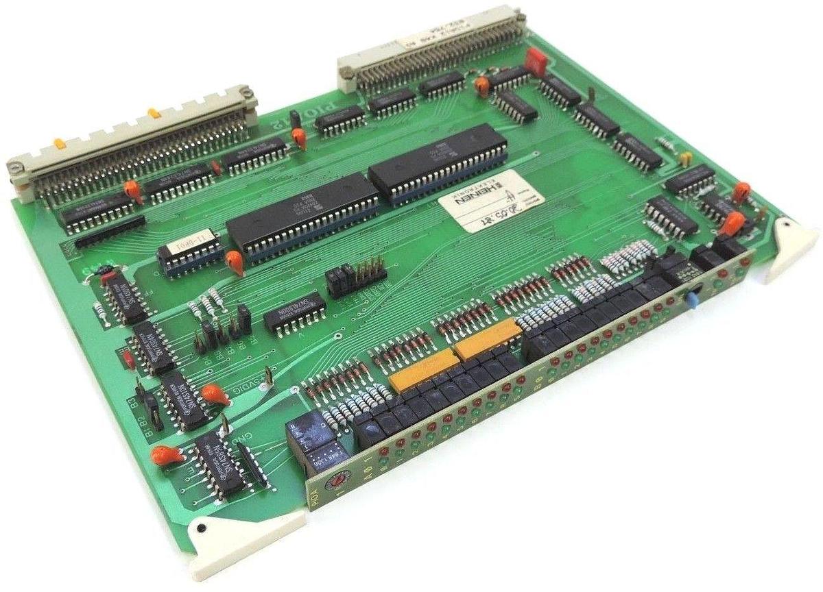 Used HEINEN ELEKTRONIK PIOA12 K48 A9 832.754 PC BOARD 60907-7.4, PIOA