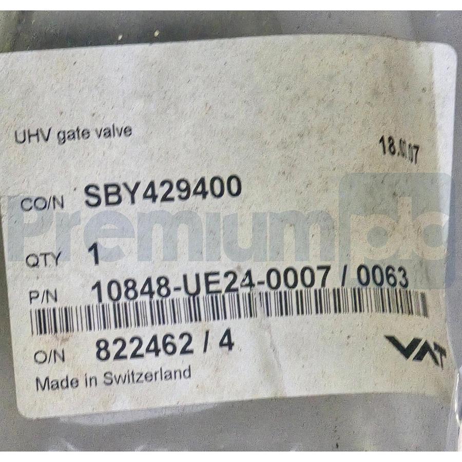 VAT 10848-UE24 10.8 UHV Gate Valve w/Actuator DN 250 (10") 10848-UE24-0007/0063