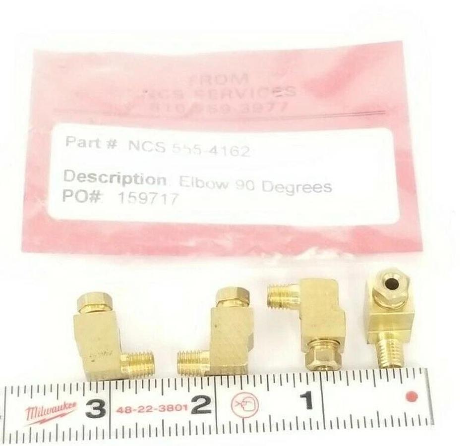 LOT OF 4 NEW EATON WEATHERHEAD / NCS 555-4162 MALE ELBOWS 90 DEG.