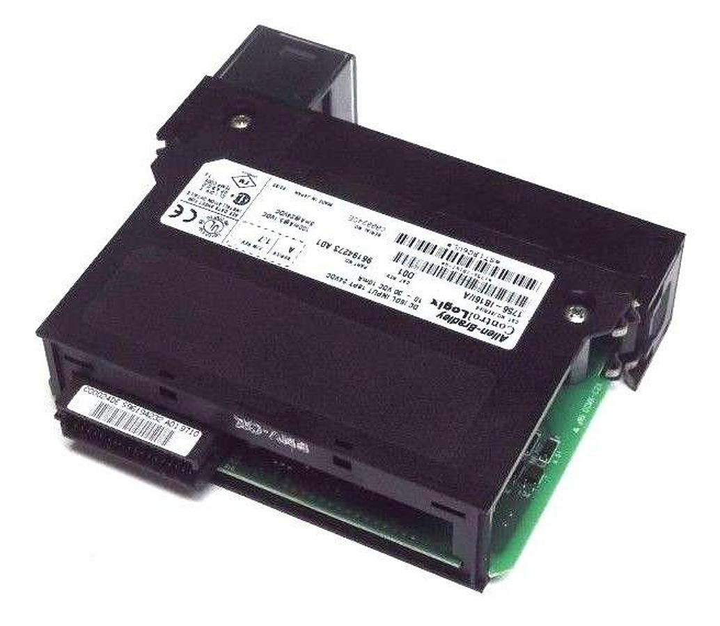 Used ALLEN BRADLEY 1756-IB16I/A INPUT MOUDLE SER A F/W REV 1.7 CAT REV D01 1756IB16IA
