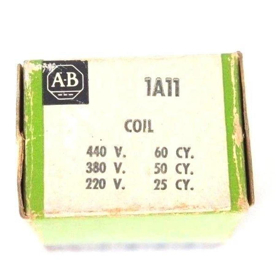 Used LOT OF 2 NIB ALLEN BRADLEY 1A11 COILS 440/380/220V FOR SIZE 1 CONTACTOR