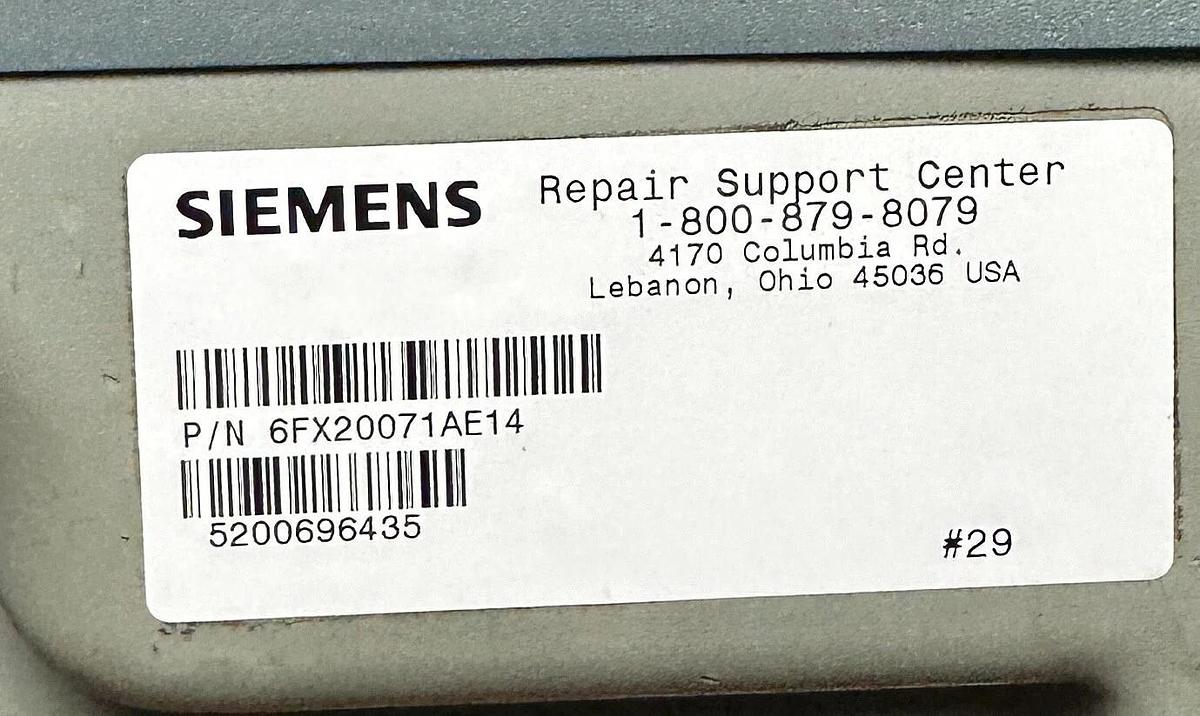 Refurbished SIEMENS 6FX2007-1AE14 SINUMERIK FM-NC/840D/810D HAND-HELD UNIT B-MPI CABLE 10m