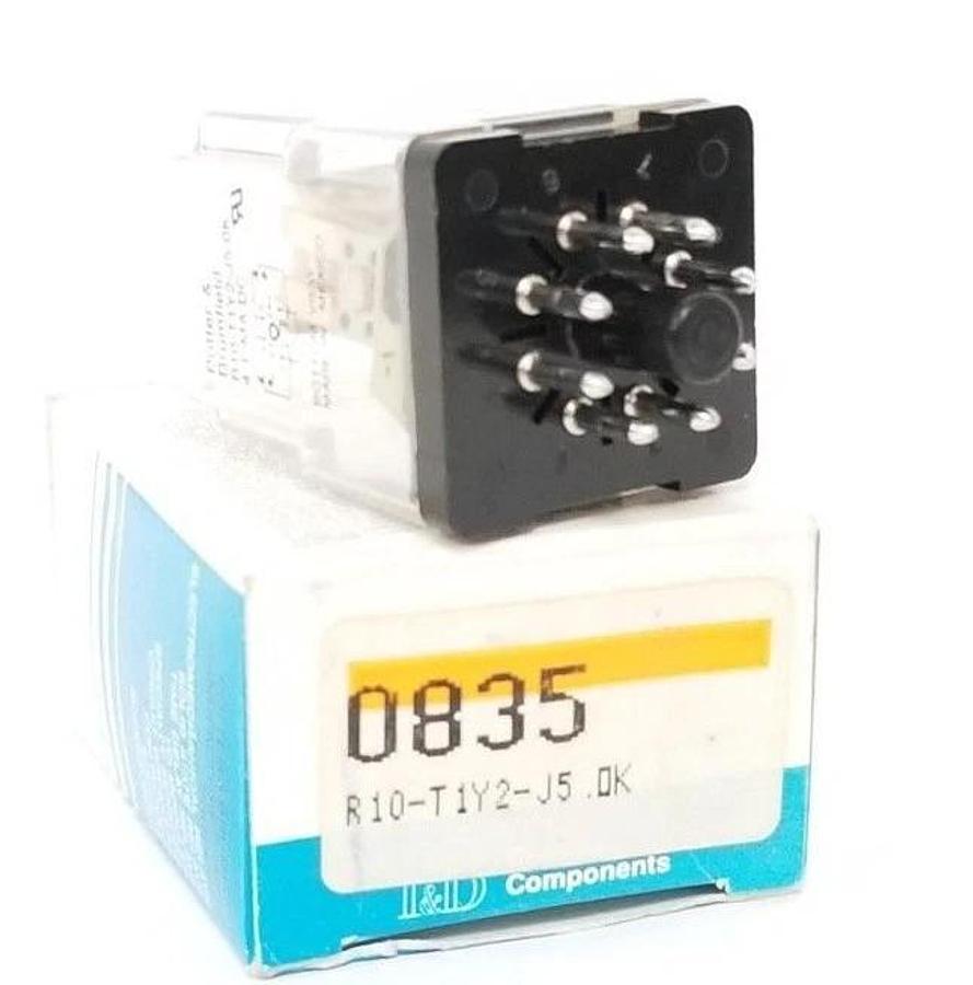 Used NIB POTTER & BRUMFIELD R10-T1Y2-J5.0K RELAY 0835 4.1 MA DC R10T1Y2J50K