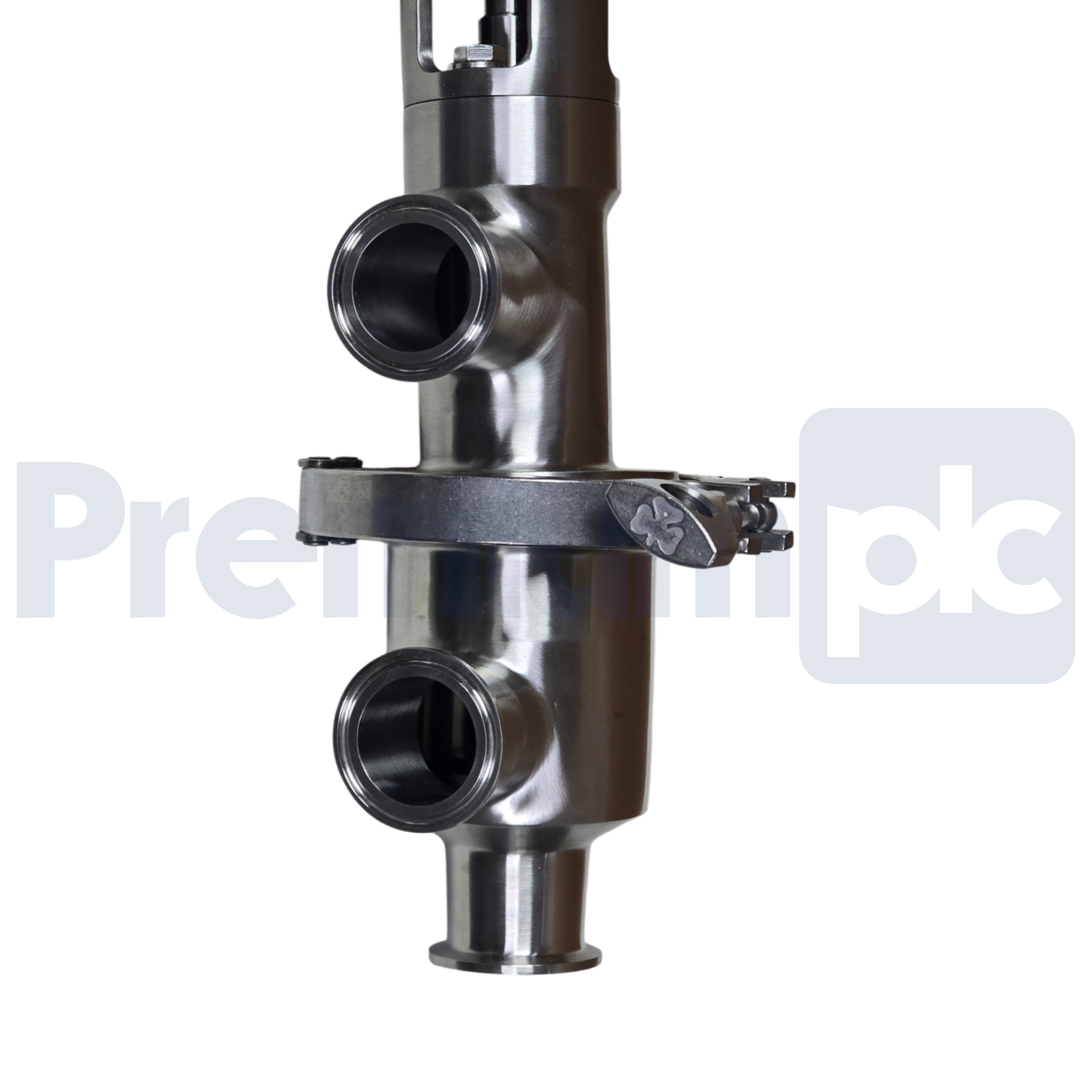 Used Tri-Clover 761TR 1-1/2" Sanitary Valve 316L SS 761TR-21M-29S-11/2-316L-34-4-3