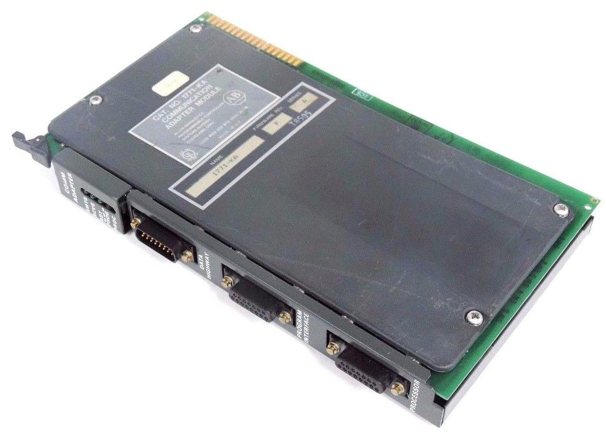 Used ALLEN BRADLEY 1771-KA COMMUNICATION ADAPTER MODULE FIRMWARE REV F SER A 1771KA