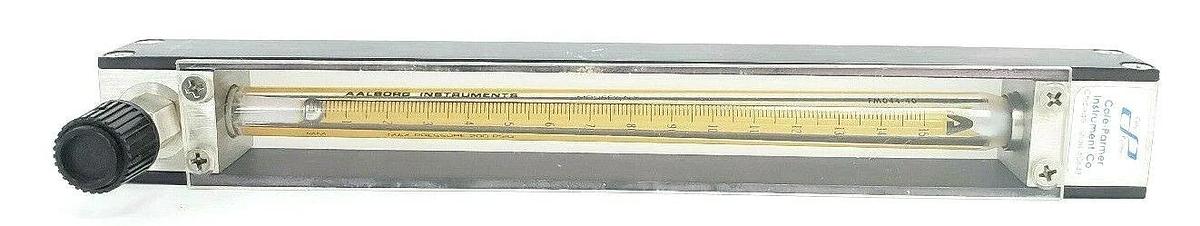 Used COLE-PARMER / AALBORG INSTRUMENTS FM044-40 FLOW METER 0-150MM 200PSIG FM04440