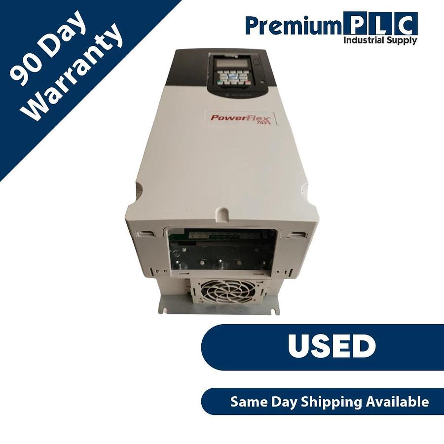 Used ALLEN BRADLEY 20F11ND034AA0NNNNN /A POWERFLEX 753 AC DRIVE 480VAC/3PH/34A/25HP