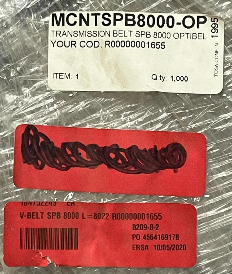 Optibelt RED POWER 3 SPB 8000 Ld High Performance V-Belt MCNTSPB8000-OP - New