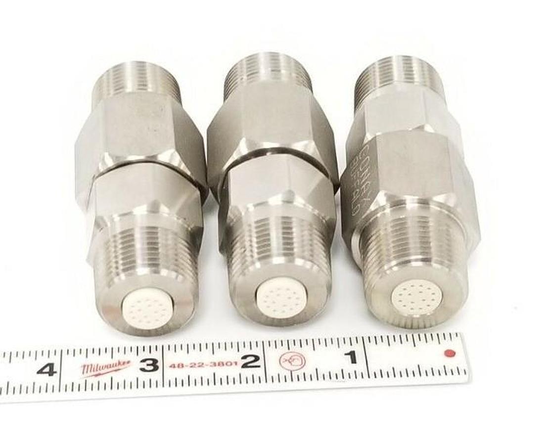 Used LOT OF 3 NEW CONAX BUFFALO 709047 LYOPHILIZER CONNECTORS 1/2'' IN ID 1'' IN. OD