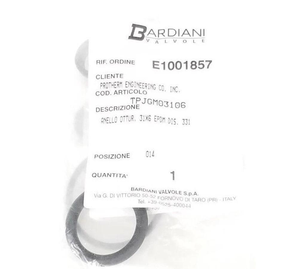 Used LOT OF BARDIANI VALVOLE O-RINGS TPJGM03106, RALGA018, RAAGM4187, TPGGM0181