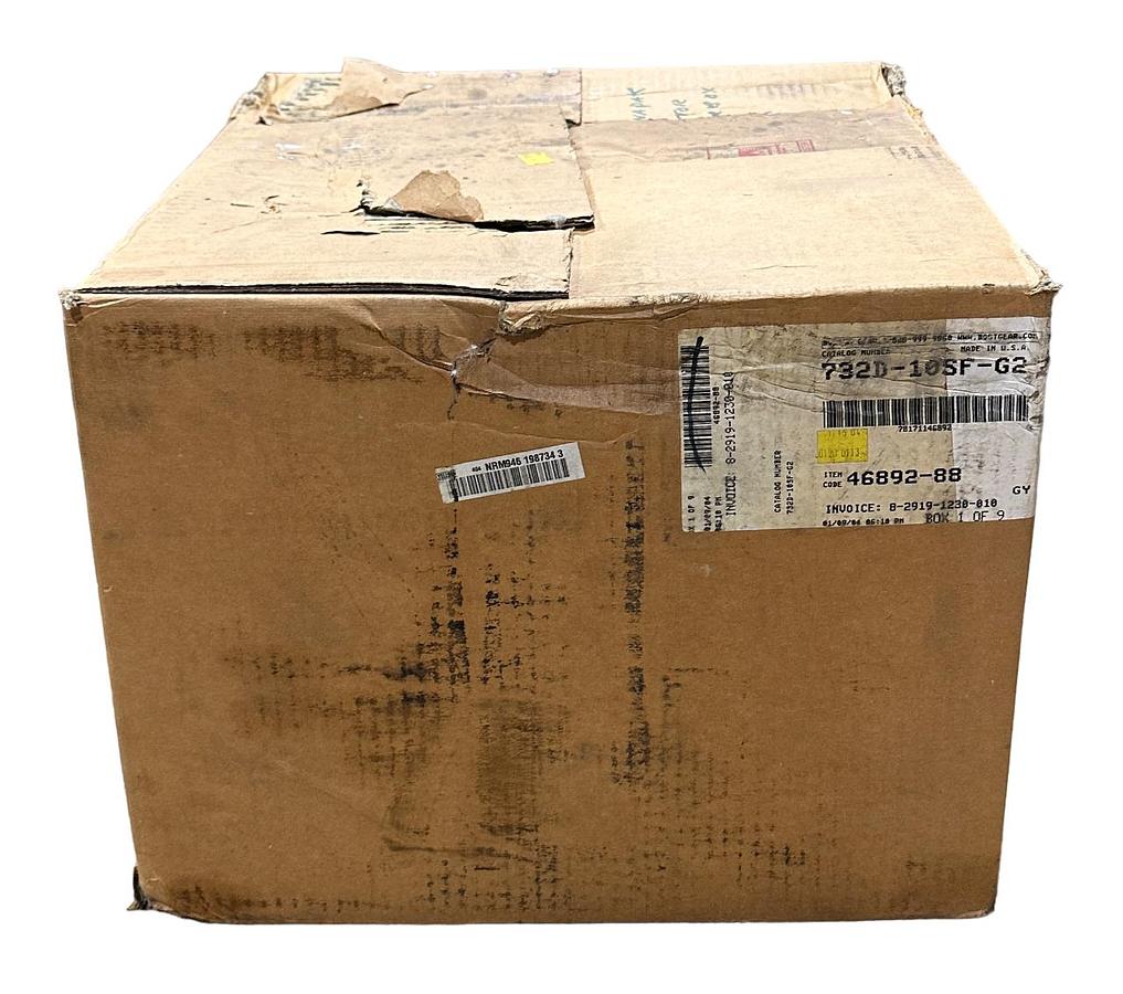 Used BOSTON GEAR 732D-10SF-G2 / 46892-88 700 SERIES WORM GEAR SPEED REDUCER 10:1 NSMP