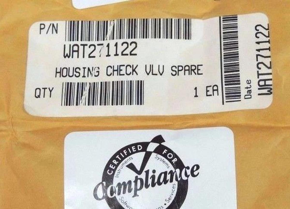 Used LOT OF 2 NEW SEALED WATERS WAT271122 HOUSING CHECK VLV SPARES