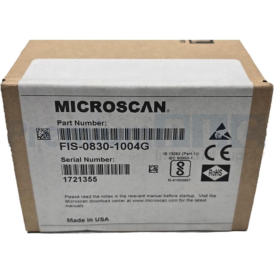 Used OMRON MICROSCAN FIS-0830-1004G QX-830 LASER BARCODE READER SERIAL+ENET NSFS