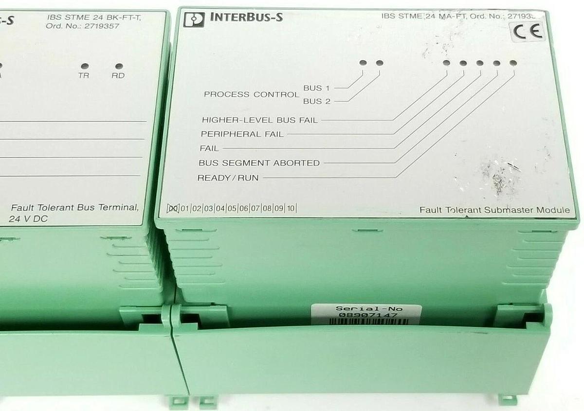Used PHOENIX CONTACT NR. 2722616 IBS-ST-24-SSC-T INTERBUS MODULE IBS STME 24 MA-FT