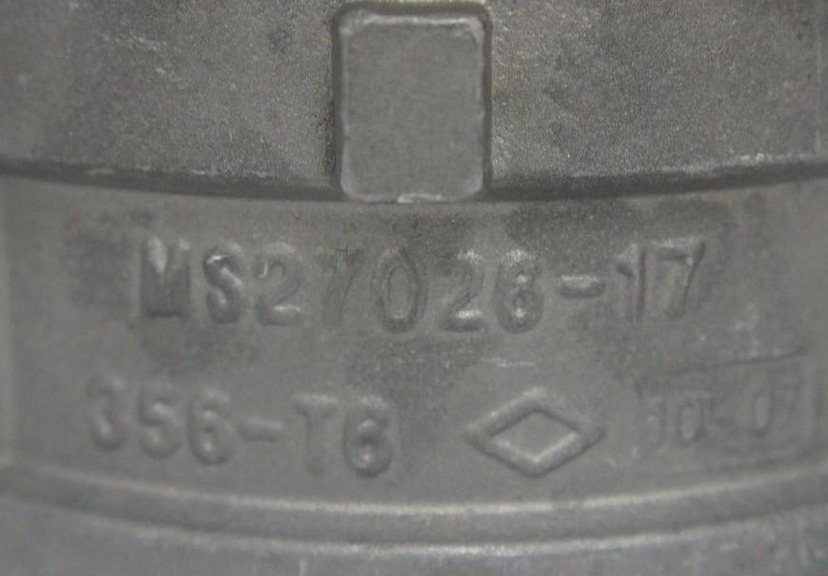 Used NEW EVER TITE MS27026-17 ALUMINUM 4" CONNECTOR FITTING 356-T6