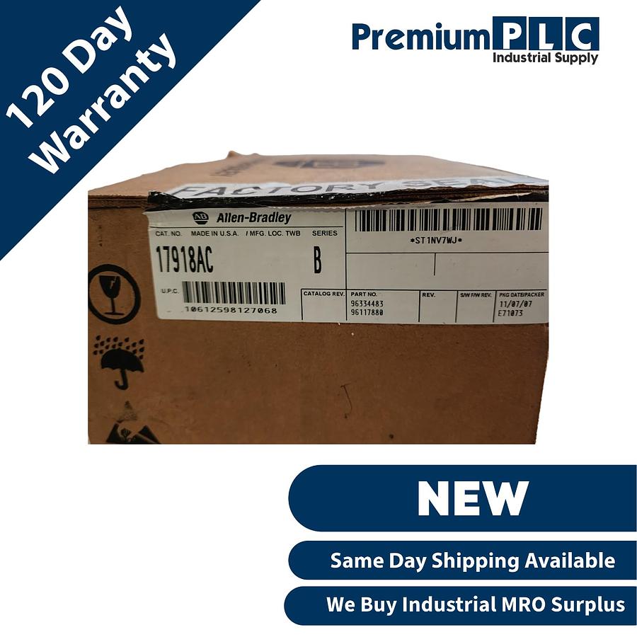 Used NEW ALLEN BRADLEY 1791-8AC /B AC BLOCK I/O MODULE 8IN/8OUT 96117880 / 17918AC