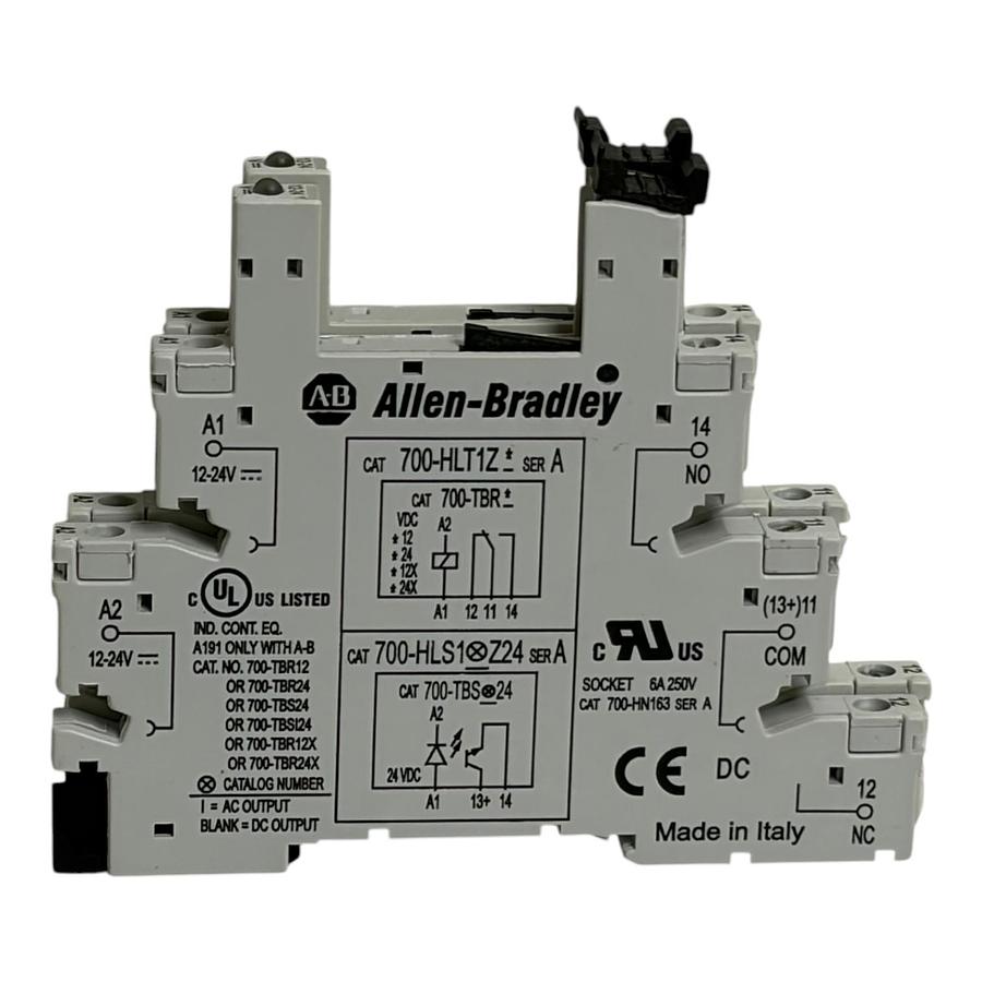 Used New Allen-Bradley 700-TBS24 Slim Relay Socket Base Ser A Lot of 2