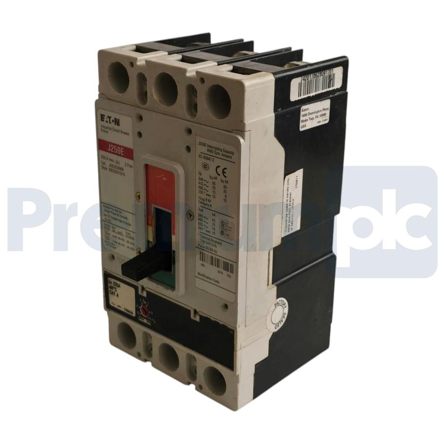Eaton JGE3250NN | J250E Circuit Breaker 250A 3P 600V 69D2551G10 w/225A Trip NSNP 782116008612