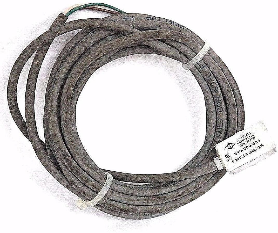 Used CANFIELD CONNECTOR 810-200-031 SENSOR 6-24V .5A 12W, 810200131