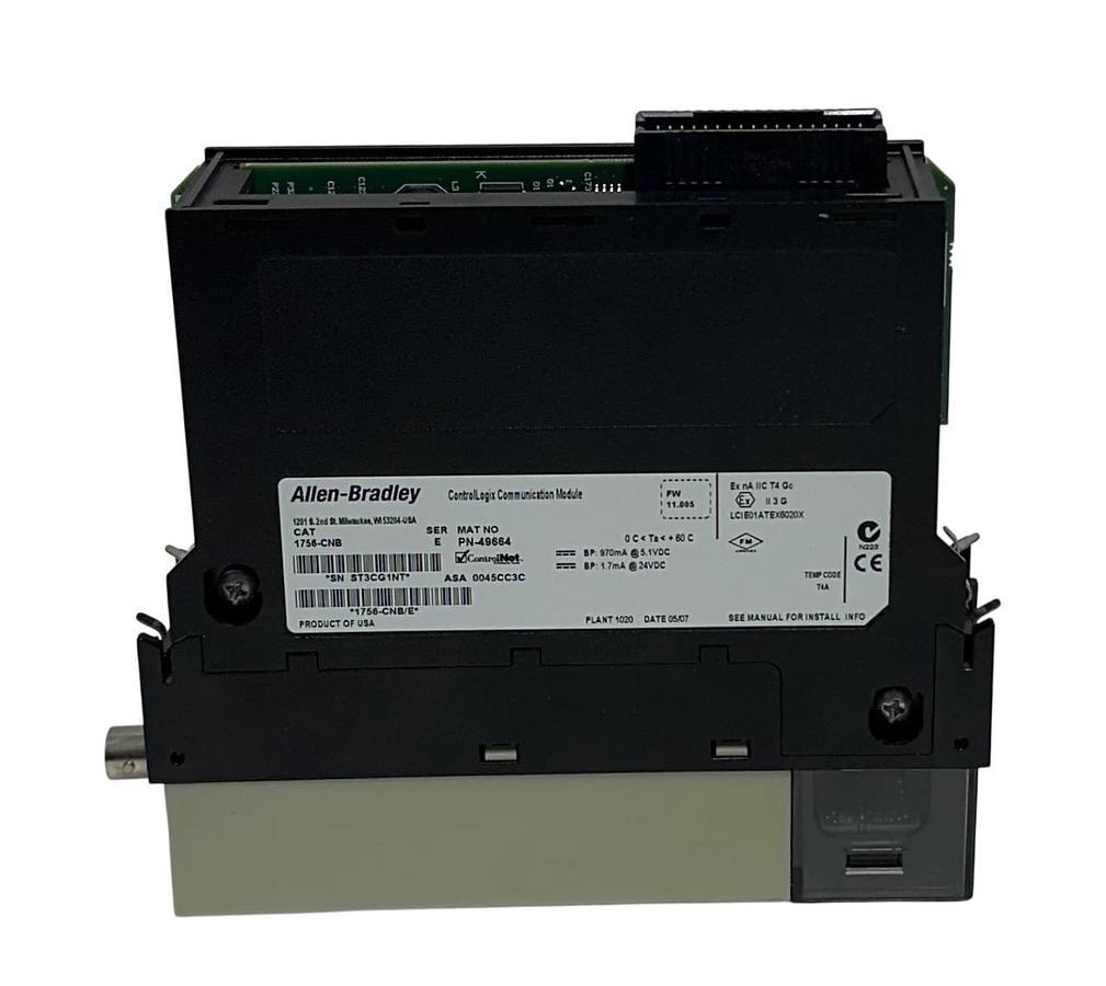 Used ALLEN BRADLEY 1756-CNB /E ControlLogix COMMUNICATION MODULE ControlNet USNP